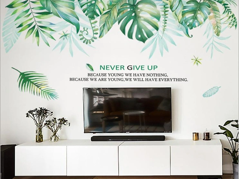 decal nhựa trong suốt dán tường