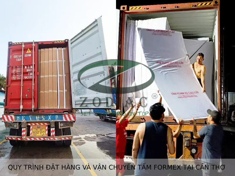 Quy trình đặt hàng và vận chuyển tấm formex tại Cần Thơ