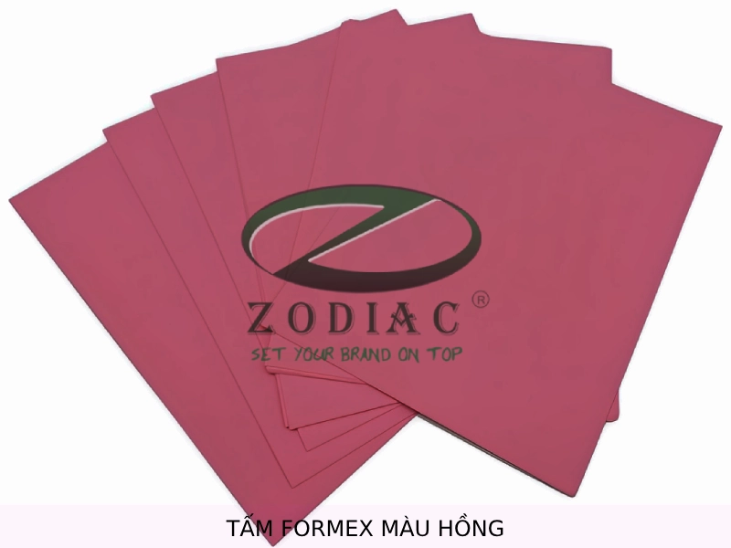 Tấm formex màu hồng