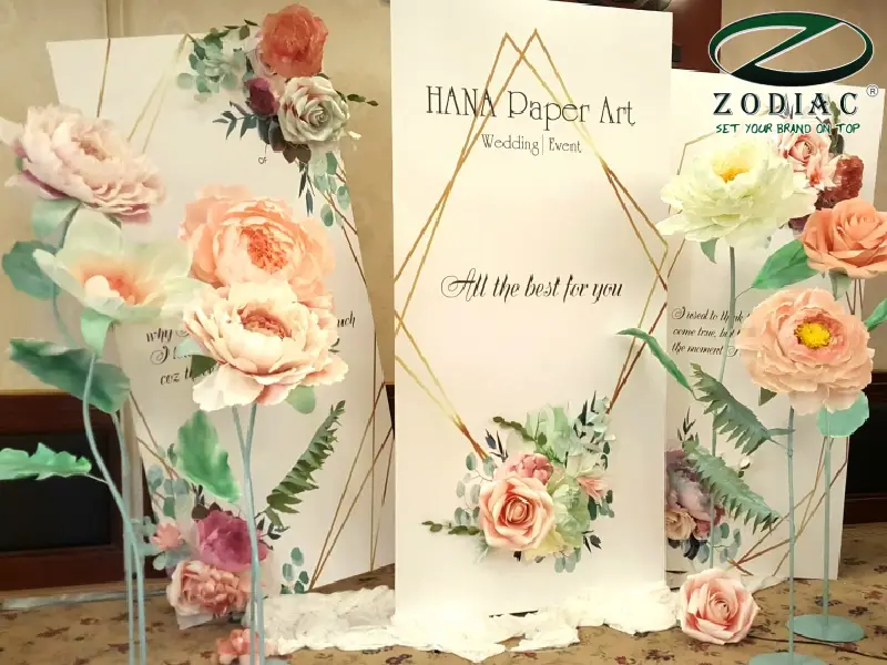 Backdrop hoa tại ZODIAC