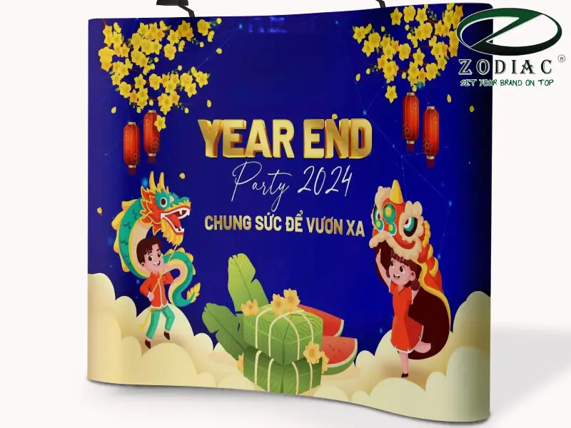 Backdrop tất niên tại ZODIAC