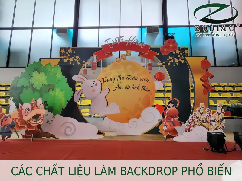 Các chất liệu làm backdrop phổ biến tại ZODIAC