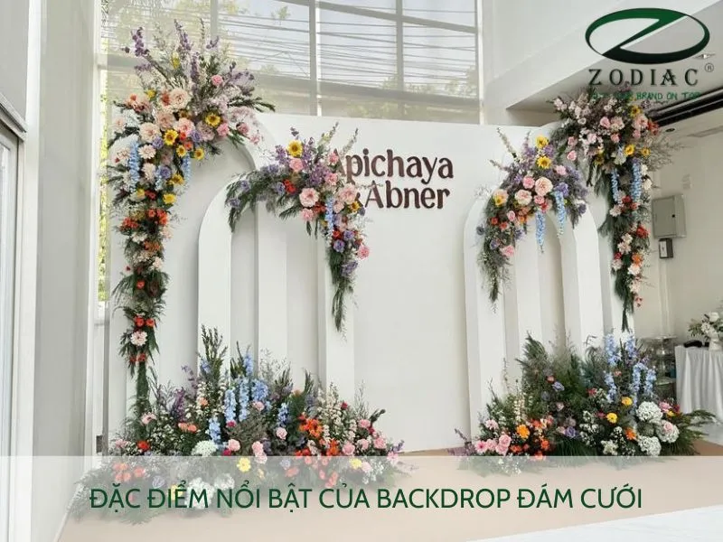 Đặc điểm nổi bật của backdrop đám cưới