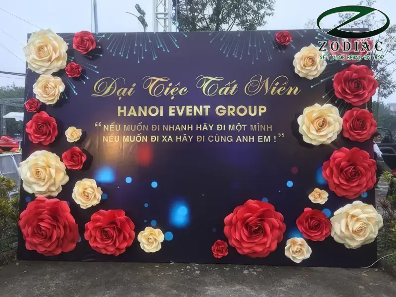 Làm backdrop tại ZODIAC