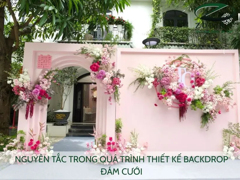 Nguyên tắc trong quá trình thiết kế backdrop đám cưới