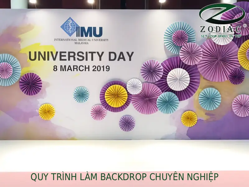 Quy trình làm backdrop chuyên nghiệp tại ZODIAC