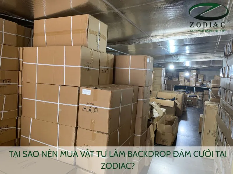 Tại sao nên mua vật tư làm backdrop đám cưới tại ZODIAC