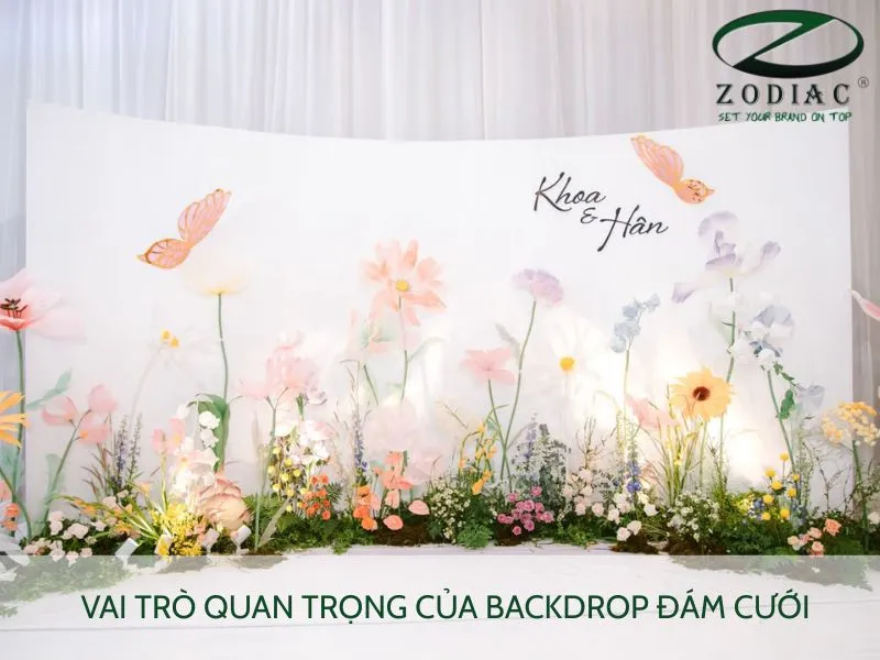 Vai trò quan trọng của backdrop đám cưới