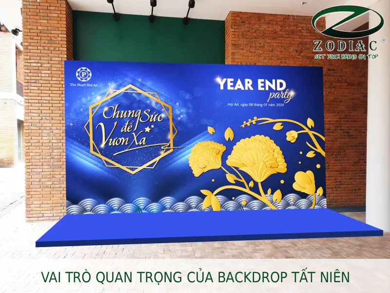 Vai trò quan trọng của backdrop tất niên tại ZODIAC