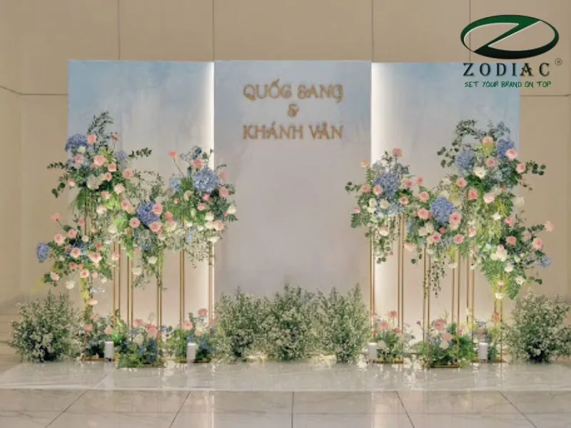 backdrop đám cưới độc đáo