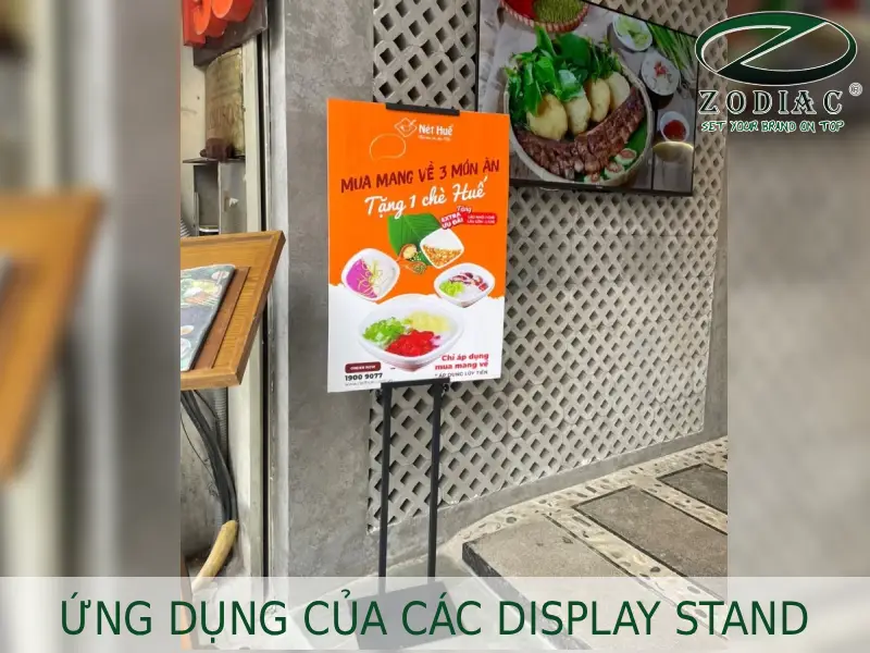 Ứng dụng của các display stand tại ZODIAC
