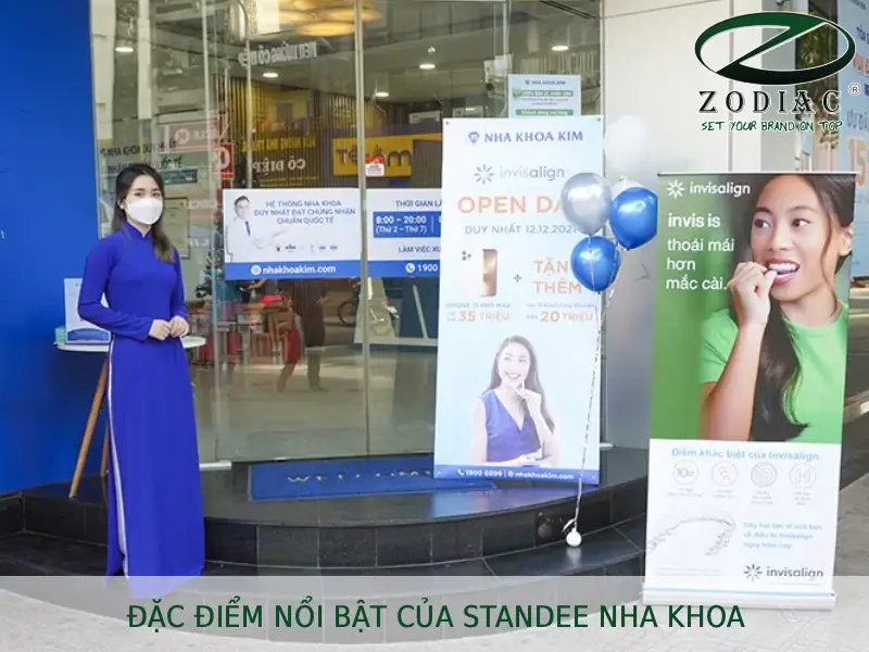 Đặc điểm nổi bật của standee nha khoa tại ZODIAC