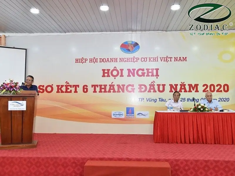 Thiết kế backdrop hội nghị tại ZODIAC