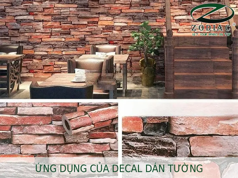 Ứng dụng của decal dán tường tại ZODIAC