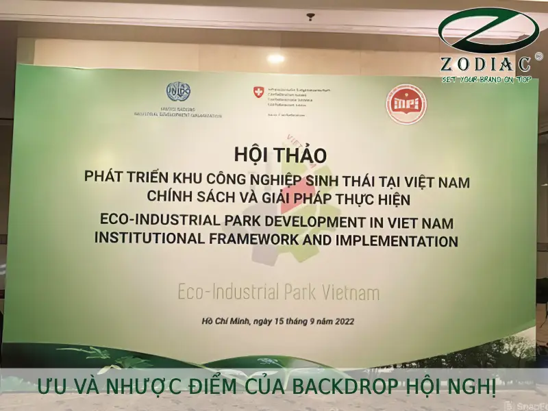 Ưu và nhược điểm của backdrop hội nghị tại ZODIAC