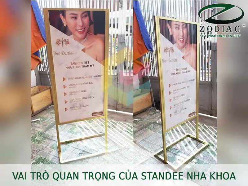Vai trò quan trọng của standee nha khoa tại ZODIAC