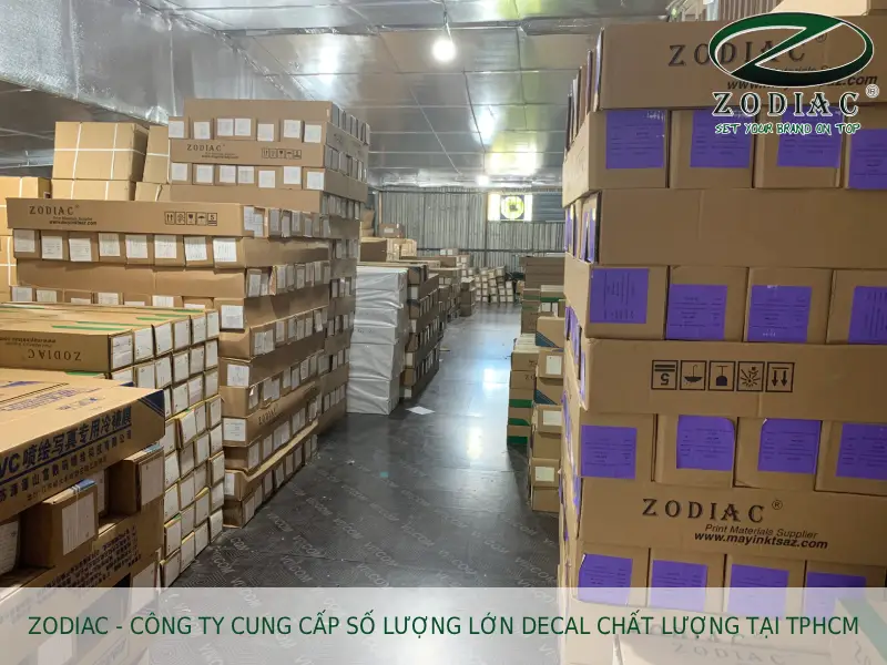 ZODIAC - Công ty cung cấp số lượng lớn decal chất lượng tại TPHCM tại ZODIAC