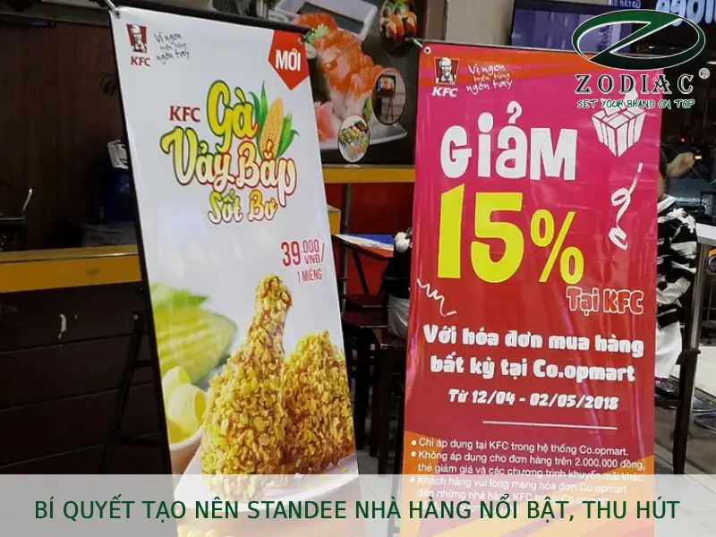 Bí quyết tạo nên standee nhà hàng nổi bật, thu hút tại ZODIAC