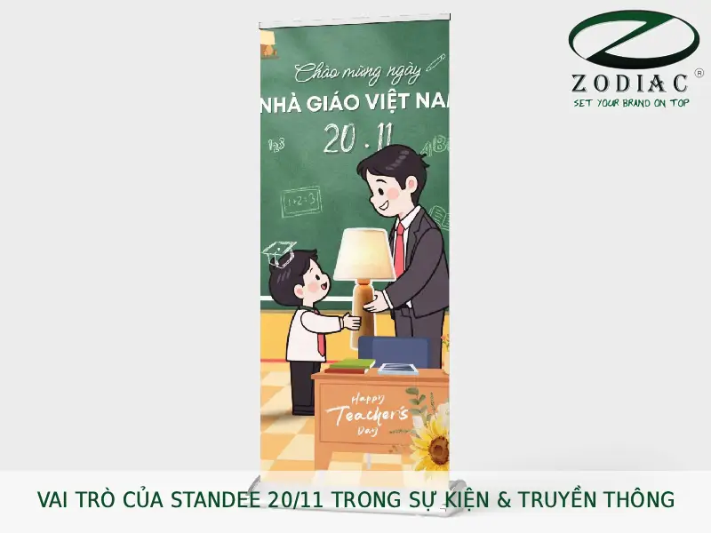 Vai trò của standee 20_11 trong sự kiện & truyền thông tại ZODIAC
