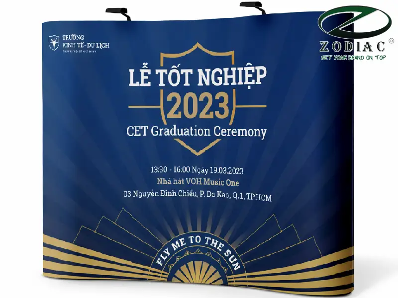 Mẫu backdrop tốt nghiệp tại ZODIAC