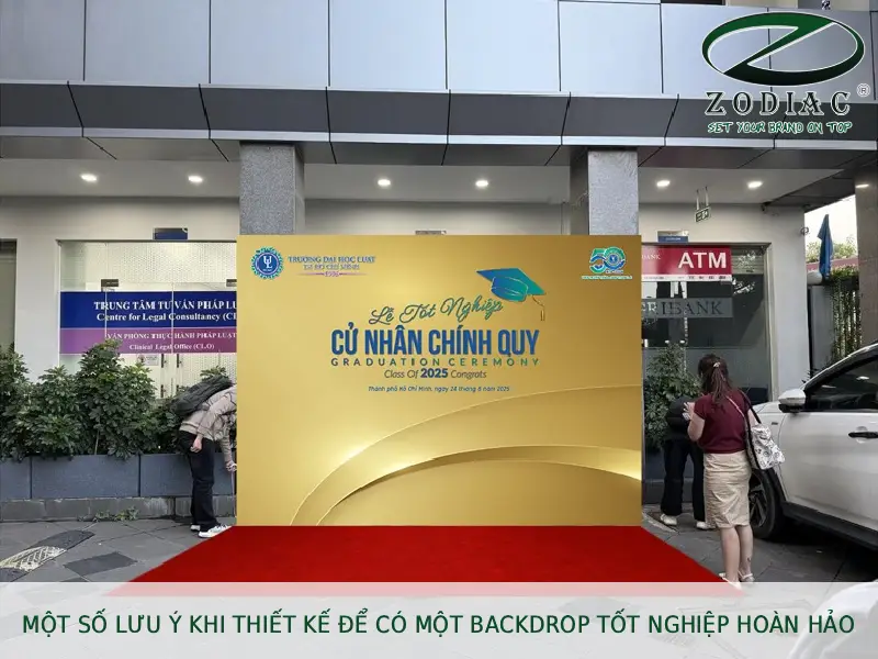 Một số lưu ý khi thiết kế để có một backdrop tốt nghiệp hoàn hảo tại ZODIAC