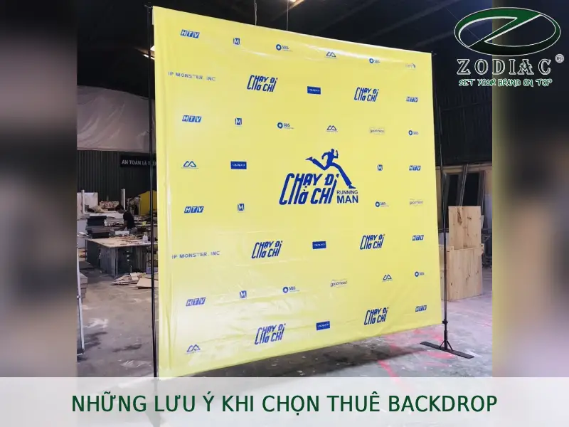 Những lưu ý khi chọn thuê backdrop tại ZODIAC