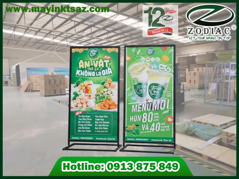 Standee food tại ZODIAC