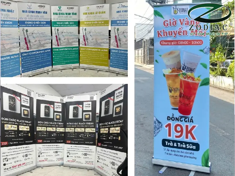 Standee gấp gọn tại ZODIAC