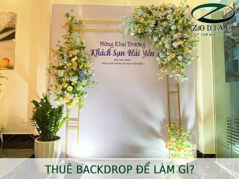 Thuê backdrop để làm gì tại ZODIAC