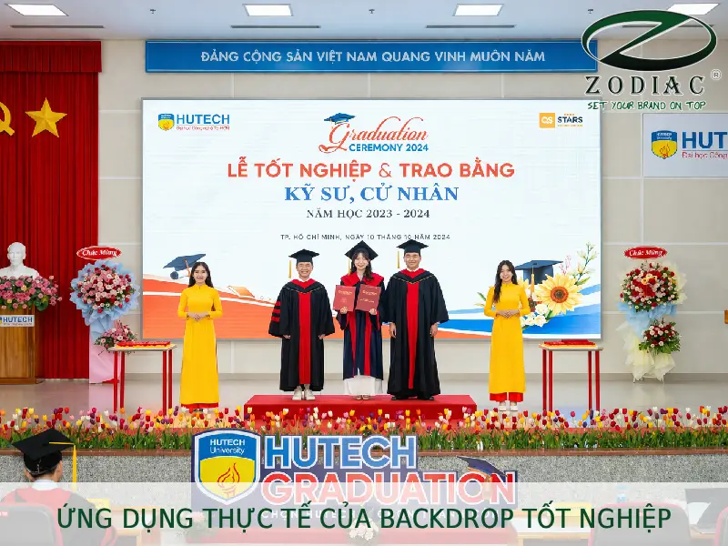 Ứng dụng thực tế của backdrop tốt nghiệp tại ZODIAC