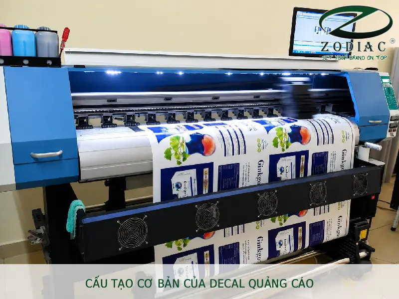 Cấu tạo cơ bản của decal quảng cáo tại ZODIAC