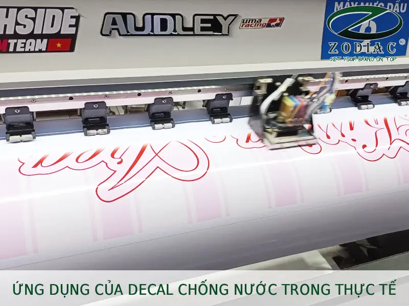 Ứng dụng của decal chống nước trong thực tế tại ZODIAC