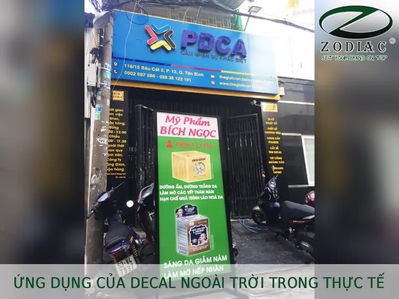 Ứng dụng của decal ngoài trời trong thực tế tại ZODIAC