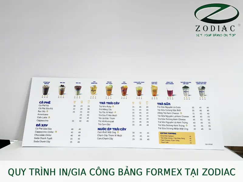 Quy trình in_gia công bảng formex tại Zodiac