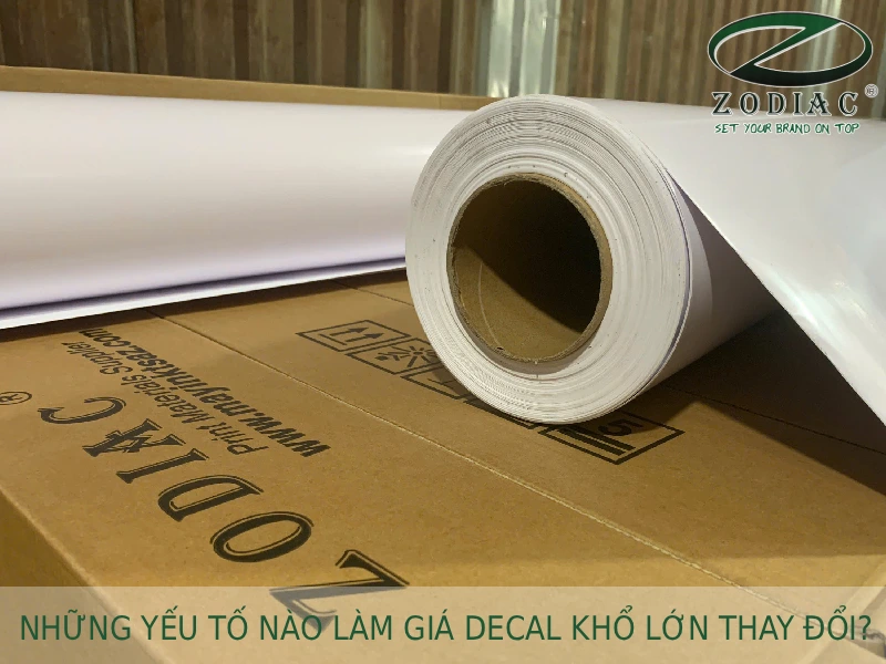 Những yếu tố nào làm giá decal khổ lớn thay đổi