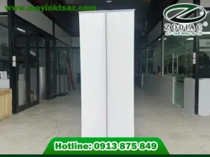Standee cuốn sắt 60x160, 80x200 – Giá tốt, khung cuộn chắc chắn