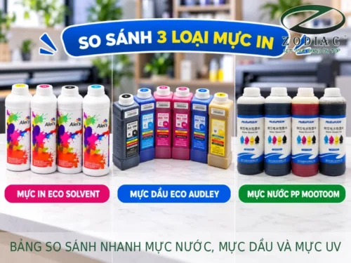 Bảng so sánh nhanh mực nước, mực dầu và mực UV