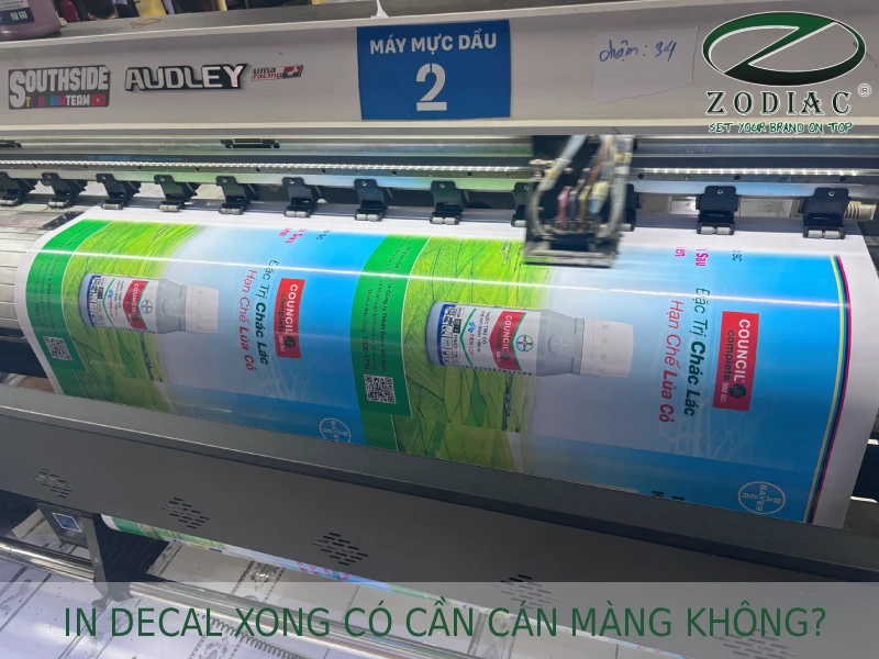 In decal xong có cần cán màng không