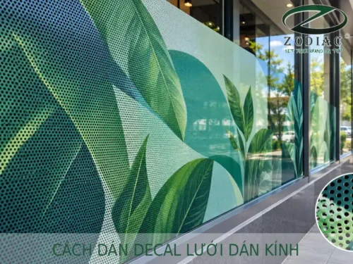 Cách dán decal lưới dán kính
